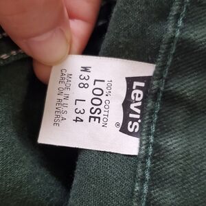 Levi's Green Straight Jeans Timeless Style